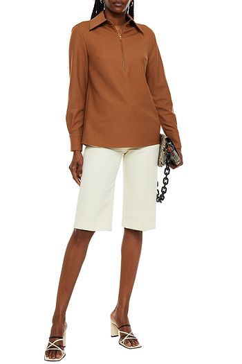 EMILIA WICKSTEAD Hyacinth gabardine top