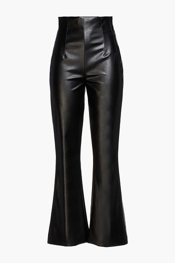 EMILIA WICKSTEAD Sammy faux leather flared pants