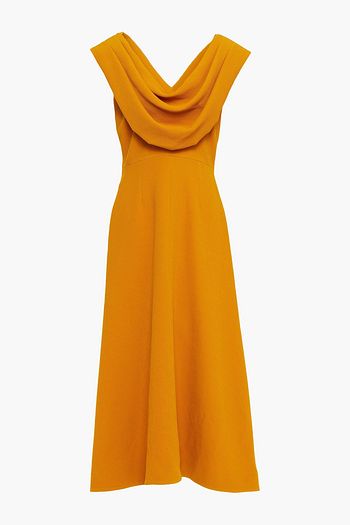 EMILIA WICKSTEAD Effie draped crepe midi dress