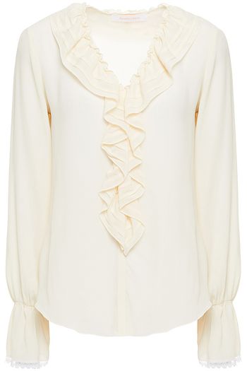 SEE BY CHLOÉ Ruffled crepe de chine blouse