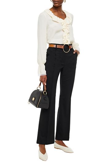 SEE BY CHLOÉ Ruffled crepe de chine blouse