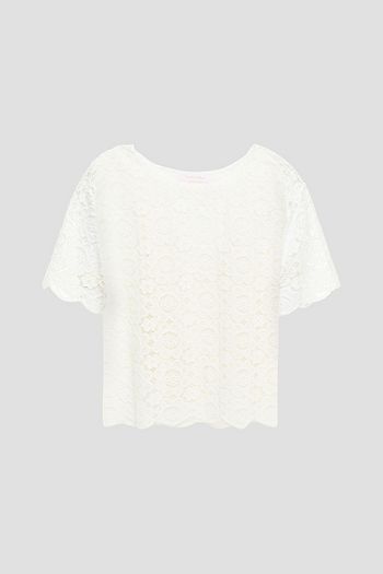 SEE BY CHLOÉ Scalloped corded lace top