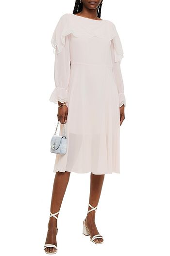 SEE BY CHLOÉ Striped georgette midi dress
