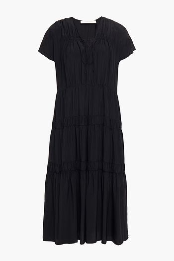 SEE BY CHLOÉ Gathered habotai dress
