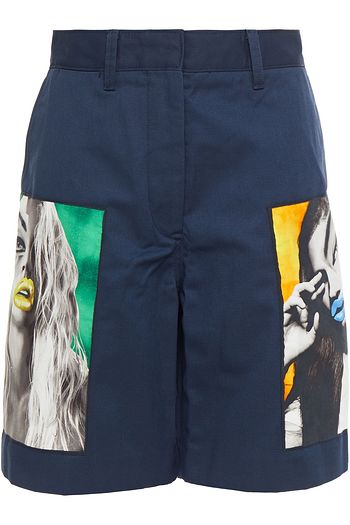 ACNE STUDIOS Appliquéd twill shorts
