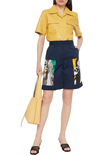 ACNE STUDIOS Appliquéd twill shorts