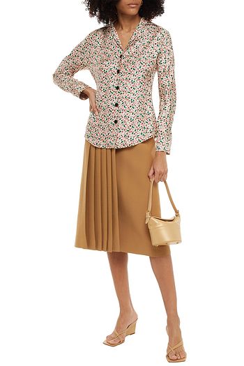 MARNI Bedrucktes Hemd aus Seiden-Twill