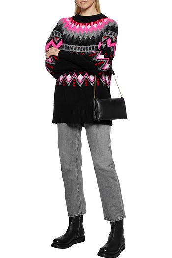 AUTUMN CASHMERE Fair Isle cashmere sweater