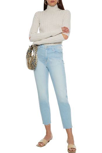 L'AGENCE ハイライズ クロップド スリムレッグ ジーンズ