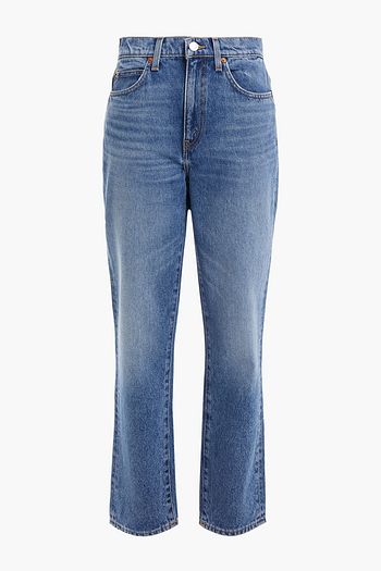RE/DONE Faded high-rise straight-leg jeans