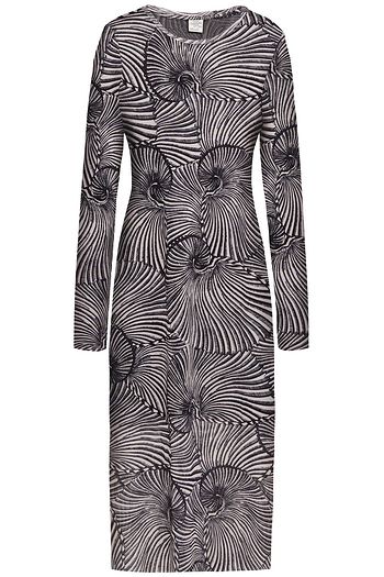 BAUM UND PFERDGARTEN Printed stretch-mesh midi dress