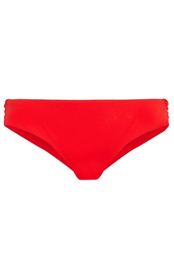 LA PERLA Sequin-embellished pleated low-rise bikini briefs