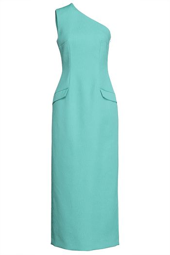 EMILIA WICKSTEAD Milena one-shoulder cloqué maxi dress