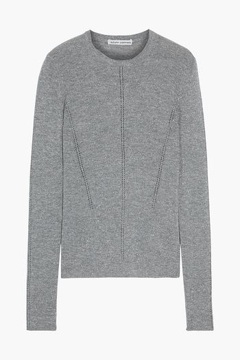 AUTUMN CASHMERE Metallic cashmere-blend sweater