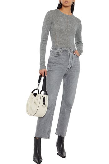AUTUMN CASHMERE Metallic cashmere-blend sweater