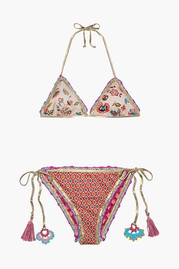 ANJUNA Carina reversible printed triangle bikini
