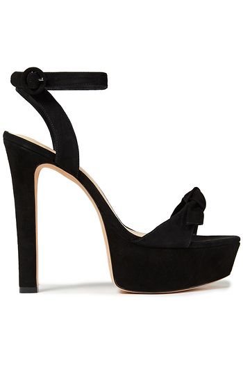 ALEXANDRE BIRMAN Clarita bow-embellished suede platform sandals
