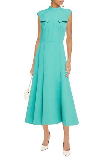 EMILIA WICKSTEAD Iago flared textured-cloqué midi dress