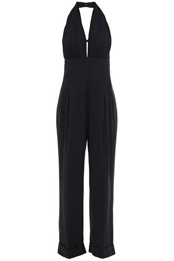 EMILIA WICKSTEAD Mayara silk-cloqué halterneck jumpsuit