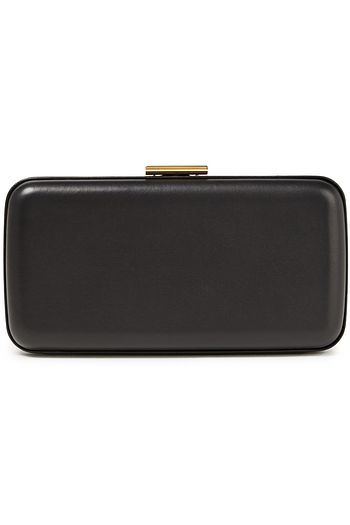 SERGIO ROSSI Box-Clutch aus Leder