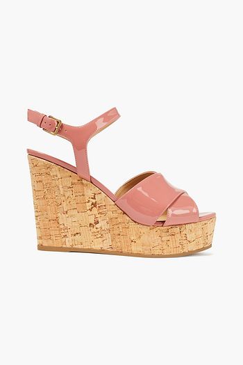 SERGIO ROSSI Wedges aus Lackleder