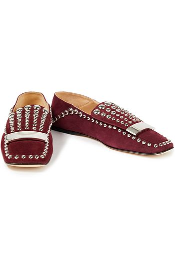 SERGIO ROSSI sr1 Loafers aus Veloursleder mit Nieten