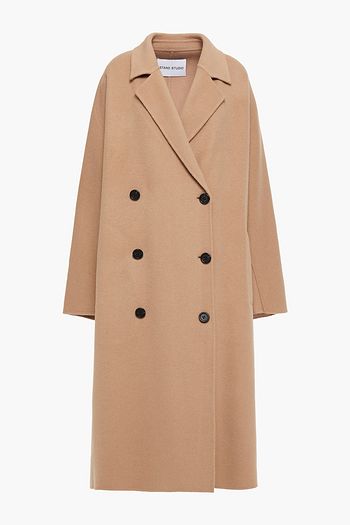 STAND STUDIO Mikaela oversized double-breasted wool-blend felt coat
