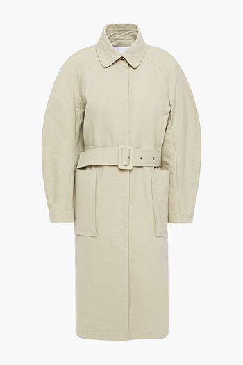 REMAIN BIRGER CHRISTENSEN Elba belted textured cotton-blend coat