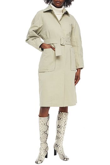 REMAIN BIRGER CHRISTENSEN Elba belted textured cotton-blend coat
