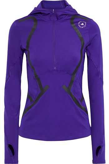 ADIDAS BY STELLA MCCARTNEY Printed stretch hooded top