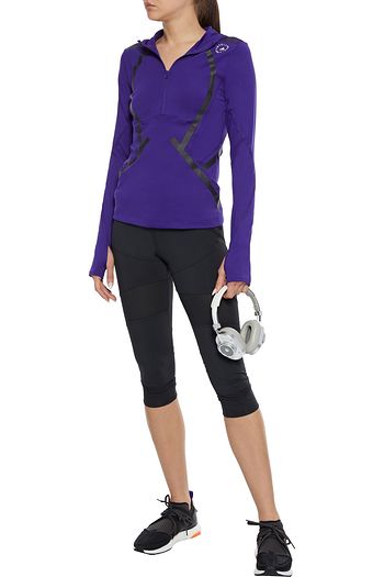 ADIDAS BY STELLA MCCARTNEY Printed stretch hooded top