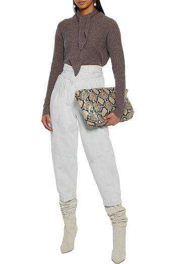 AUTUMN CASHMERE Tie-neck cashmere sweater