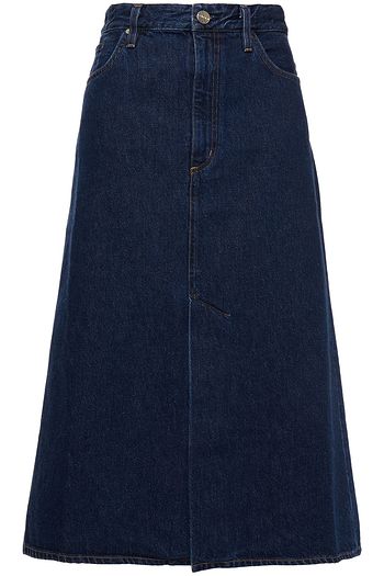 GOLDSIGN Denim midi skirt