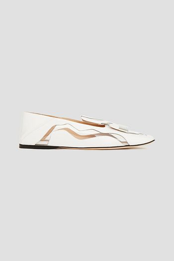SERGIO ROSSI sr1 Loafers aus Leder und PVC mit einklappbarer Fersenpartie