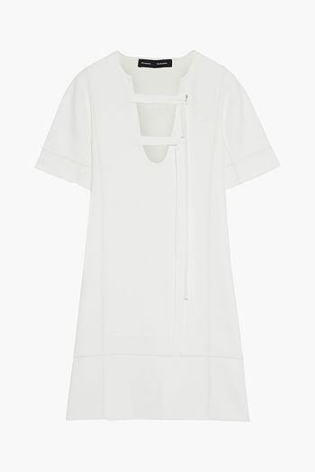 PROENZA SCHOULER Tie-detailed knitted mini dress