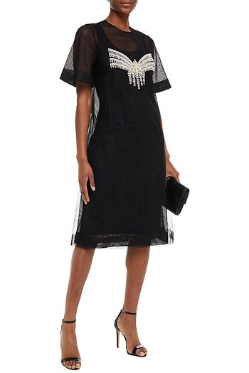 BURBERRY Embellished mesh dress