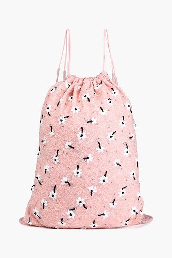 GANNI Bluse aus Crêpe mit Raffung und Cut-outs