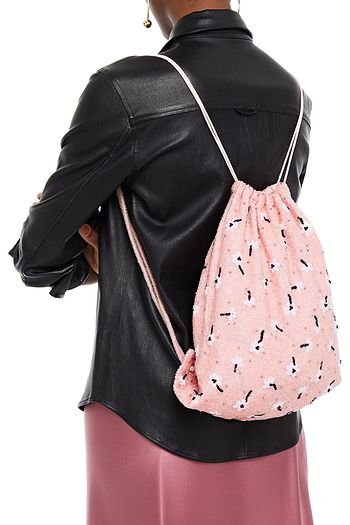 GANNI Bluse aus Crêpe mit Raffung und Cut-outs