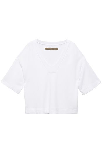 ENZA COSTA French cotton-blend terry top