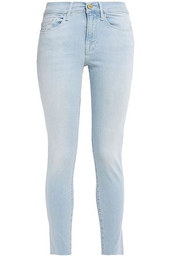 FRAME Le Skinny de Jeanne Crop faded mid-rise skinny jeans