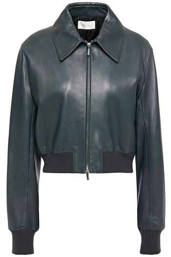 THE ROW Zarla leather bomber jacket