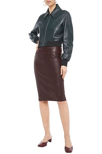 THE ROW Zarla leather bomber jacket