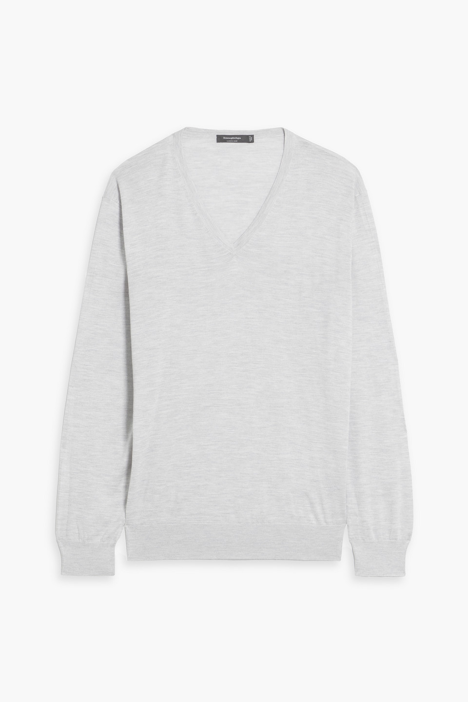 Man Mélange Cashmere And Silk-blend Sweater