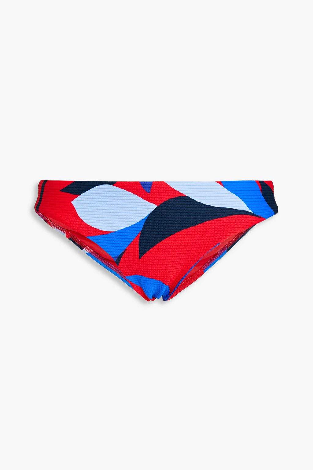 Seafolly Ribbed Printed Low Rise Bikini Briefs The Outnet