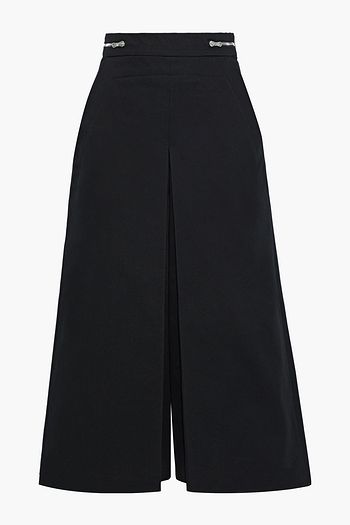 PROENZA SCHOULER Zip-detailed cotton-twill culottes