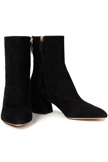 CHLOÉ Laurena scalloped suede ankle boots