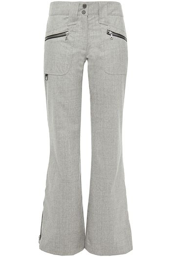 ERIN SNOW Mélange merino wool-blend flared ski pants