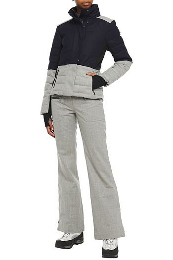 ERIN SNOW Mélange merino wool-blend flared ski pants