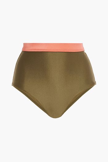 ZIMMERMANN Separates two-tone high-rise bikini briefs