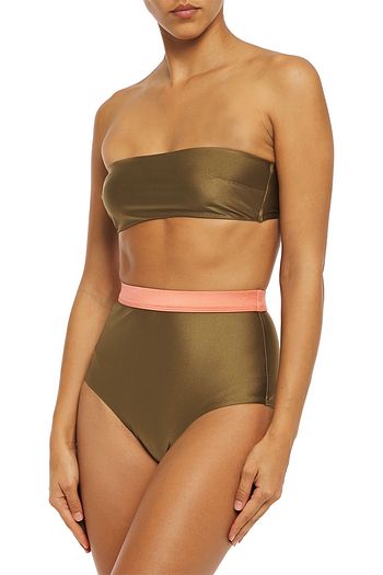 ZIMMERMANN Separates two-tone high-rise bikini briefs